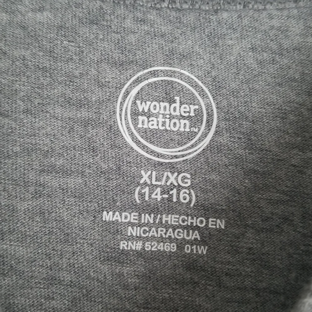 Wonder Nation Boy's Grey Long Sleeve Shirt